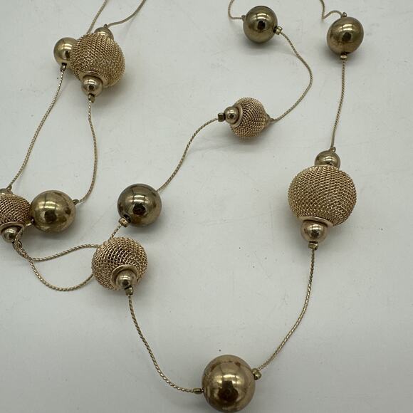 Vintage Charlotte Daniel Gold Tone Necklace And Earrings - Picture 4 of 7